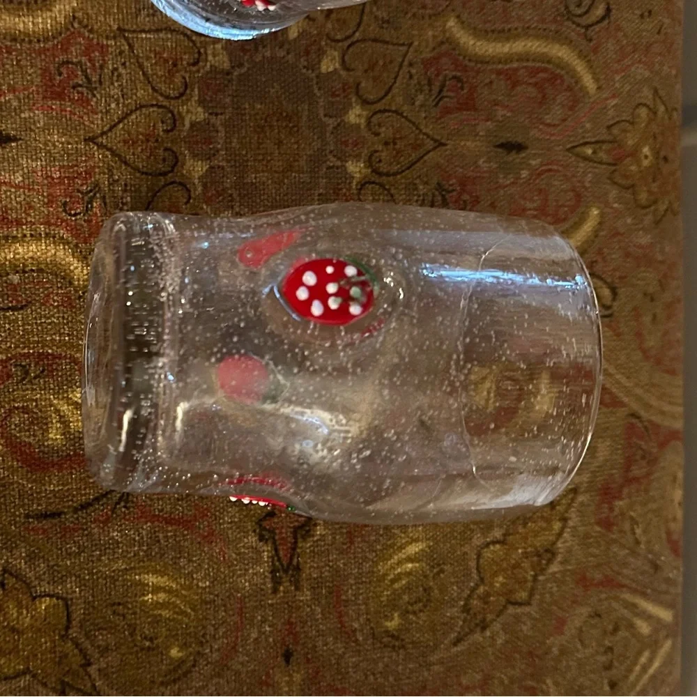 Anthropologie Strawberry Galleon Juice Glass Set. Price Firm - Picture 3 of 4